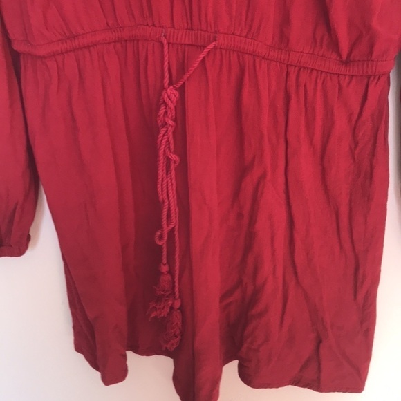 JACK by BB Dakota red long sleeve romper size Medium - Picture 5 of 12